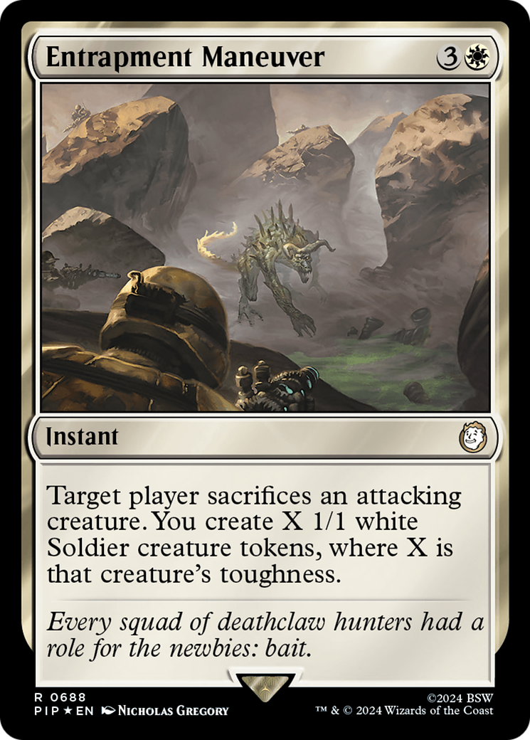 Entrapment Maneuver (PIP-688) - Fallout Foil - Premium MTG Single from Wizards of the Coast - Just $0.93! Shop now at Game Crave Tournament Store