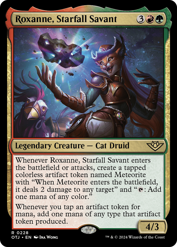 Roxanne, Starfall Savant (OTJ-228) - Outlaws of Thunder Junction - Premium MTG Single from Wizards of the Coast - Just $0.42! Shop now at Game Crave Tournament Store