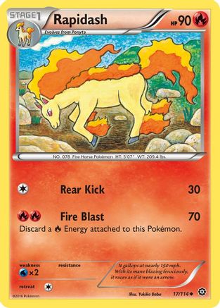 Rapidash 17/114 - Steam Siege