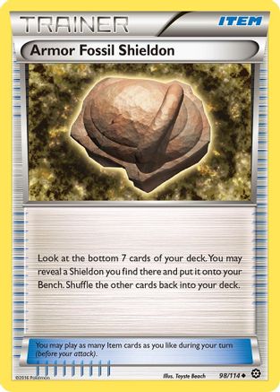 Armor Fossil Shieldon 98/114 - Steam Siege Reverse Holofoil
