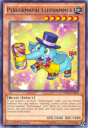 Performapal Elephammer (MP16-EN002) - 2016 Mega-Tins Mega Pack 1st Edition - Premium Yugioh Single from Konami - Just $0.08! Shop now at Game Crave Tournament Store