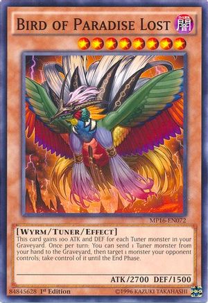 Bird of Paradise Lost (MP16-EN072) - 2016 Mega-Tins Mega Pack Unlimited - Premium Yugioh Single from Konami - Just $0.08! Shop now at Game Crave Tournament Store