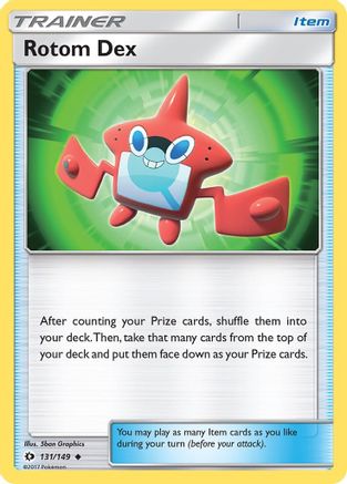 Rotom Dex 131/149 - Sun & Moon Reverse Holofoil