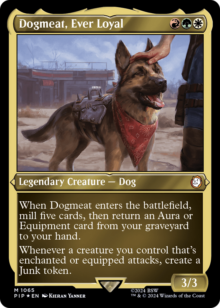 Dogmeat, Ever Loyal (PIP-1065) - Fallout Foil - Premium MTG Single from Wizards of the Coast - Just $0.25! Shop now at Game Crave Tournament Store
