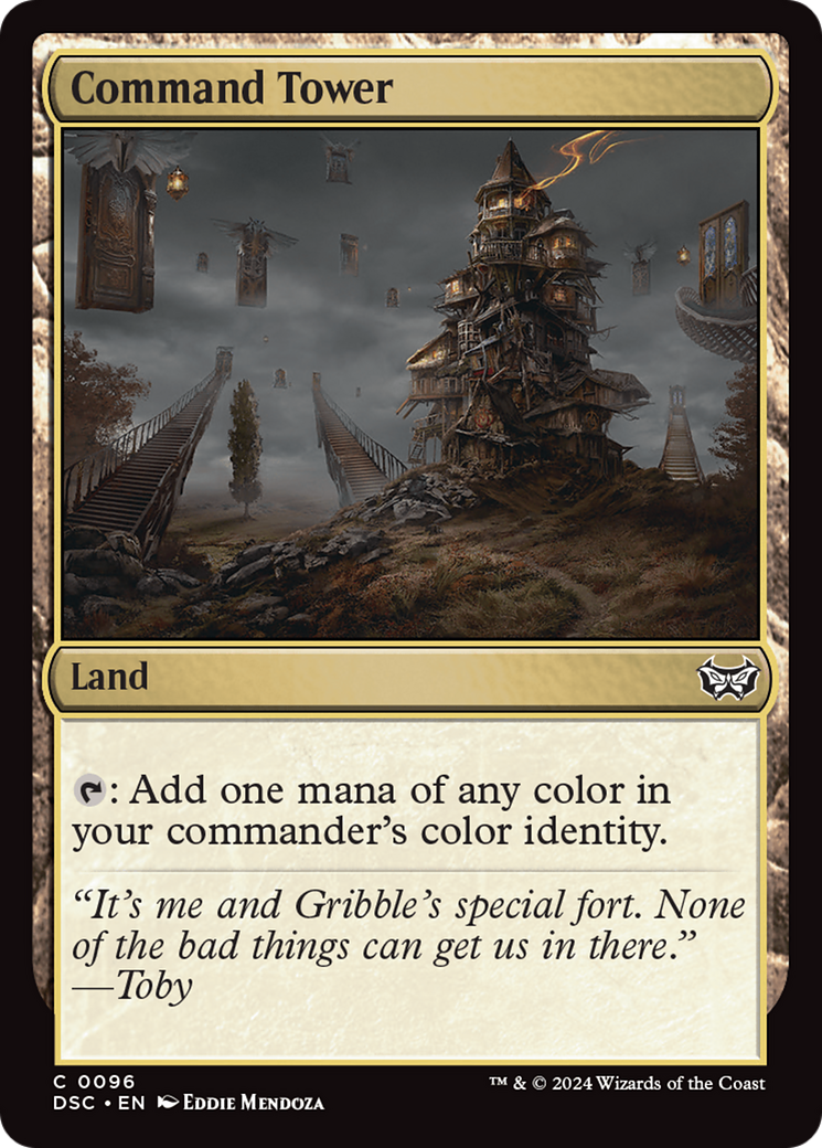 Command Tower (DSC-096) - Duskmourn: House of Horror Commander - Premium MTG Single from Wizards of the Coast - Just $0.25! Shop now at Game Crave Tournament Store
