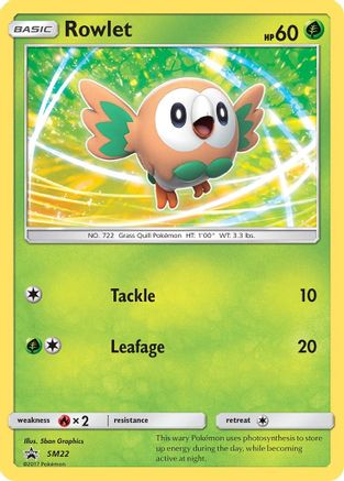 Rowlet SM22/248 - SM Black Star Promos Holofoil