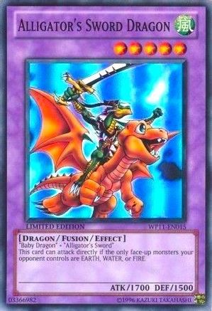 Alligator's Sword Dragon (WP11-EN015) - World Championship 2011 Card Pack Limited - Premium Yugioh Single from Konami - Just $319.99! Shop now at Game Crave Tournament Store