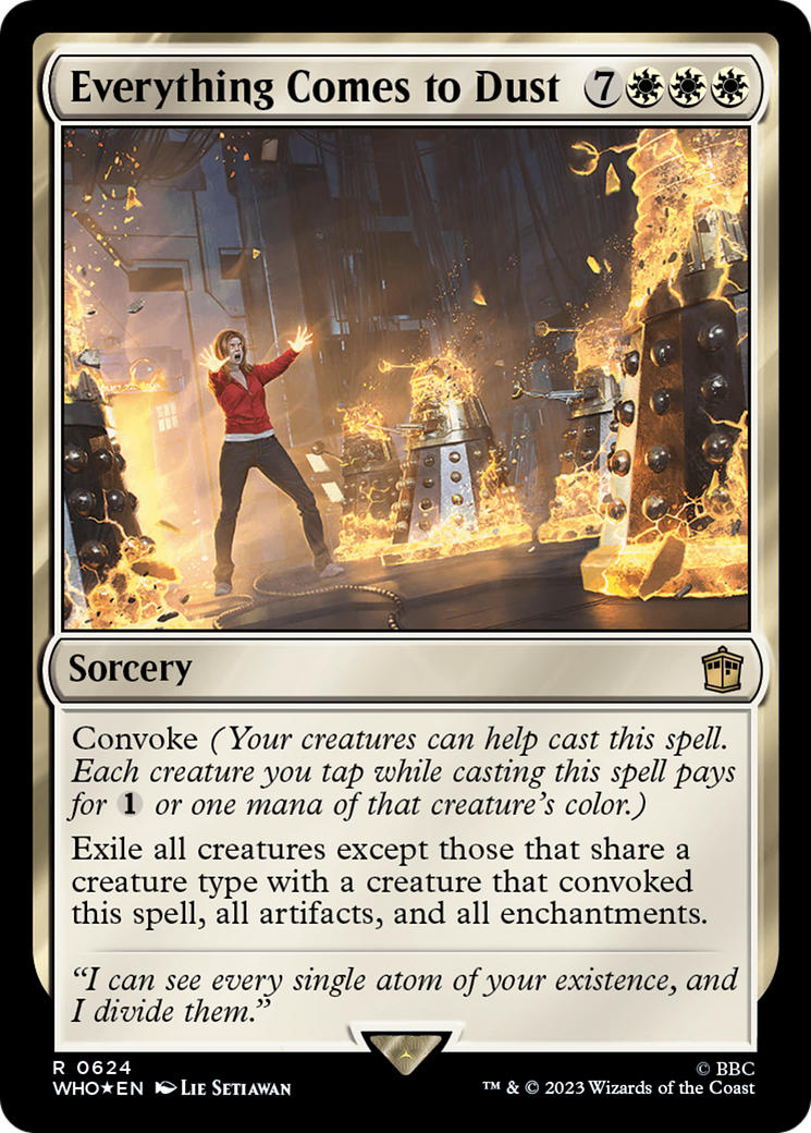Everything Comes to Dust (WHO-624) - Doctor Who Foil - Premium MTG Single from Wizards of the Coast - Just $4.84! Shop now at Game Crave Tournament Store