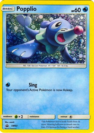 Popplio - SM03 (General Mills Promo) SM03 - Miscellaneous Cards & Products Holofoil