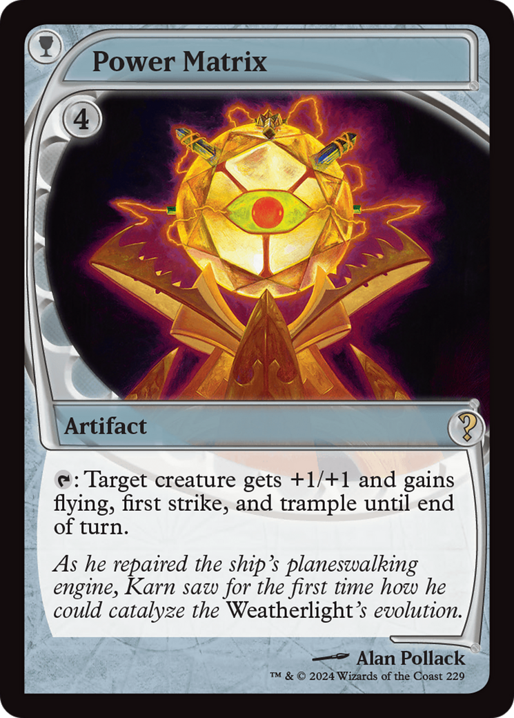 Power Matrix (MB2-229) - Mystery Booster 2 Foil - Premium MTG Single from Wizards of the Coast - Just $10.94! Shop now at Game Crave Tournament Store
