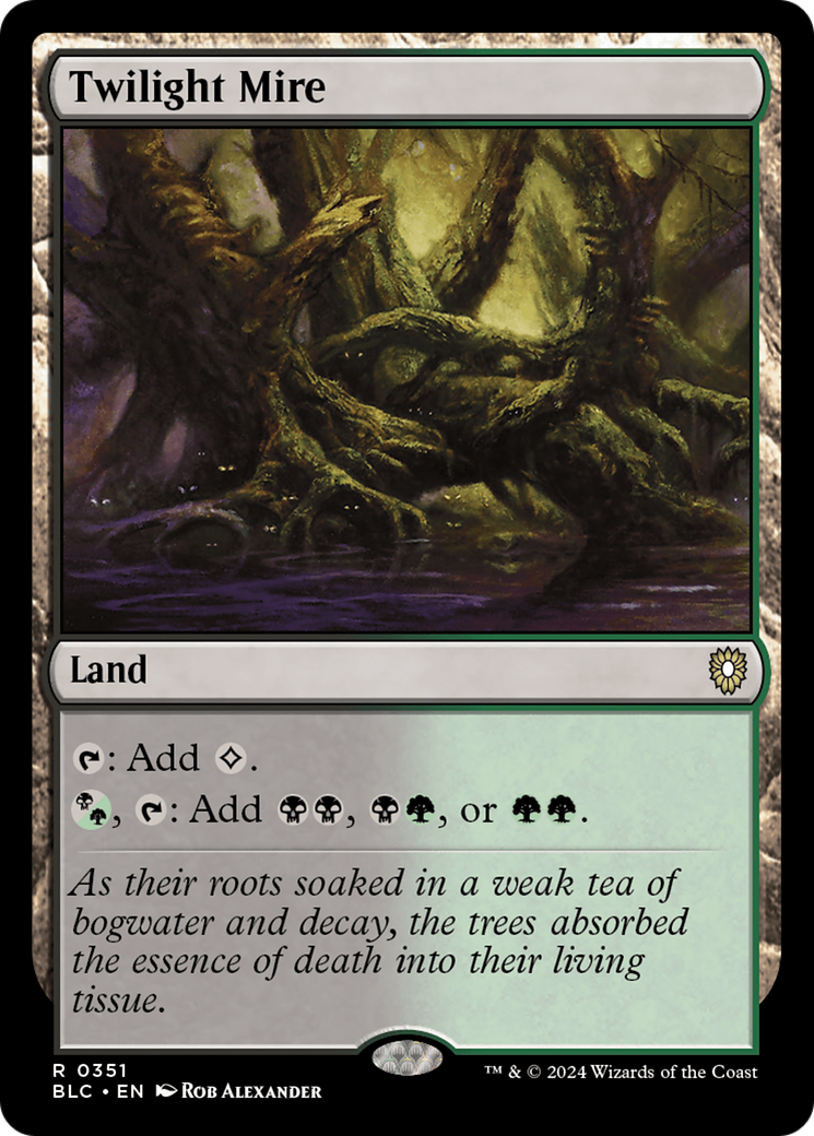 Twilight Mire (BLC-351) - Bloomburrow Commander - Premium MTG Single from Wizards of the Coast - Just $0.53! Shop now at Game Crave Tournament Store