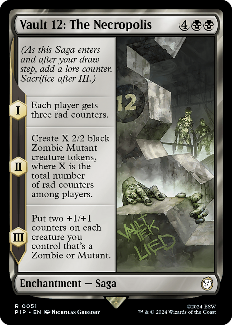Vault 12: The Necropolis (PIP-051) - Fallout Foil - Premium MTG Single from Wizards of the Coast - Just $0.68! Shop now at Game Crave Tournament Store