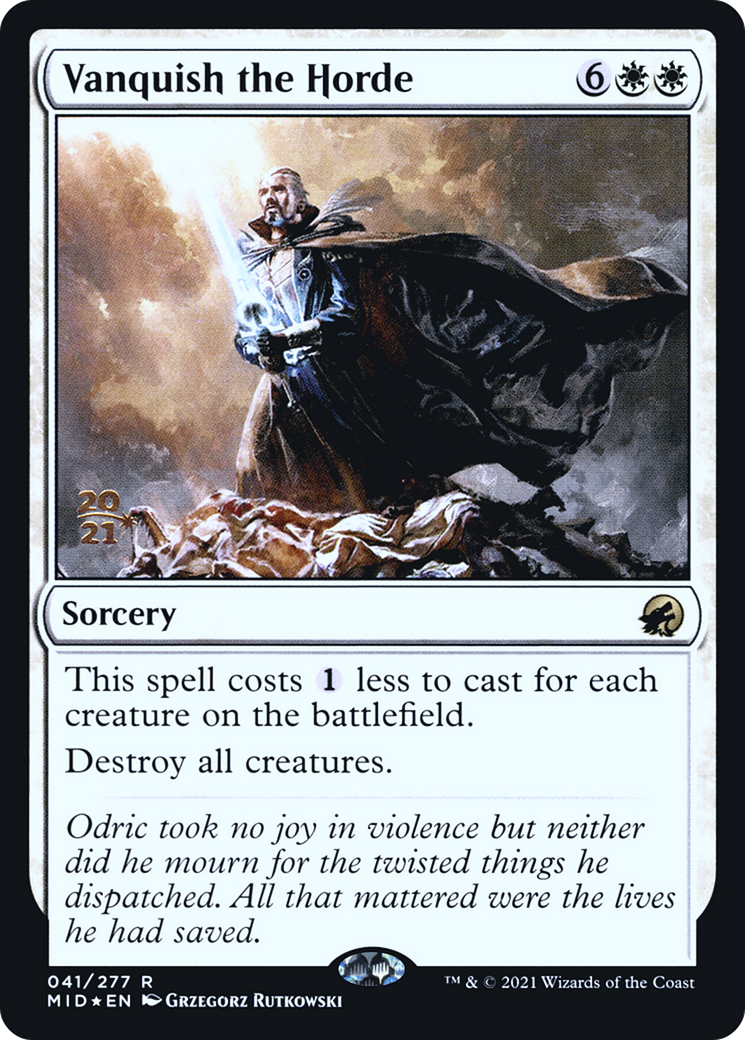 Vanquish the Horde (PMID-41S) - Innistrad: Midnight Hunt Promos Foil - Premium MTG Single from Wizards of the Coast - Just $0.87! Shop now at Game Crave Tournament Store