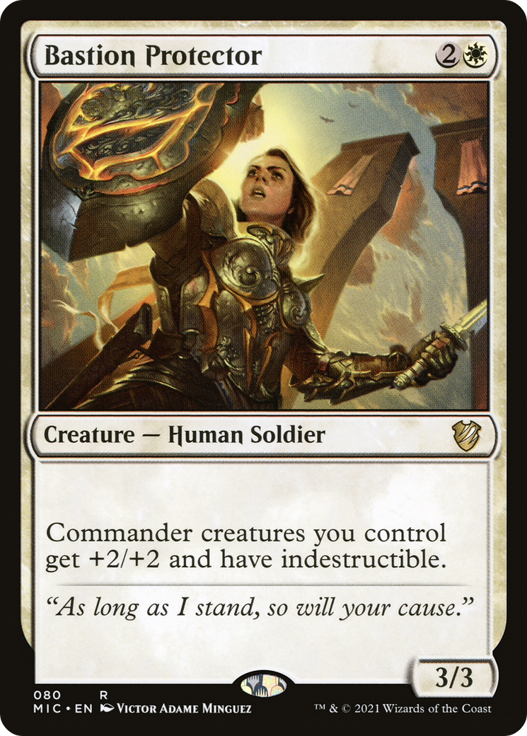 Bastion Protector (MIC-080) - Midnight Hunt Commander - Premium MTG Single from Wizards of the Coast - Just $0.70! Shop now at Game Crave Tournament Store