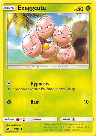 Exeggcute 4/111 - Crimson Invasion Reverse Holofoil