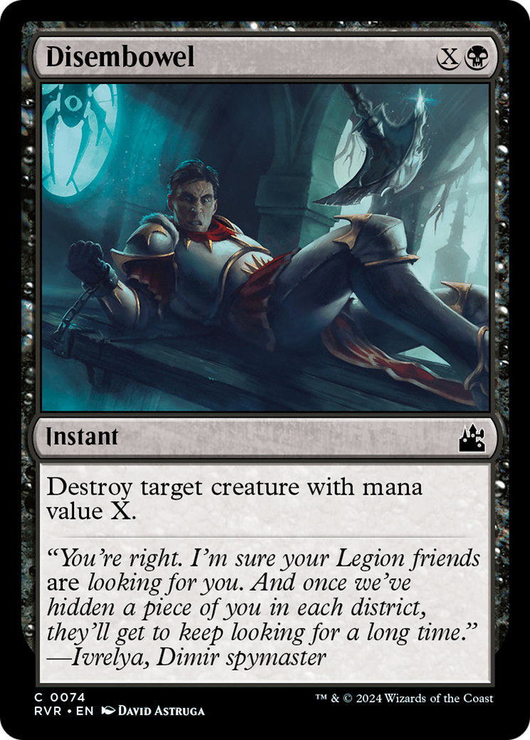 Disembowel (RVR-074) - Ravnica Remastered - Premium MTG Single from Wizards of the Coast - Just $0.25! Shop now at Game Crave Tournament Store