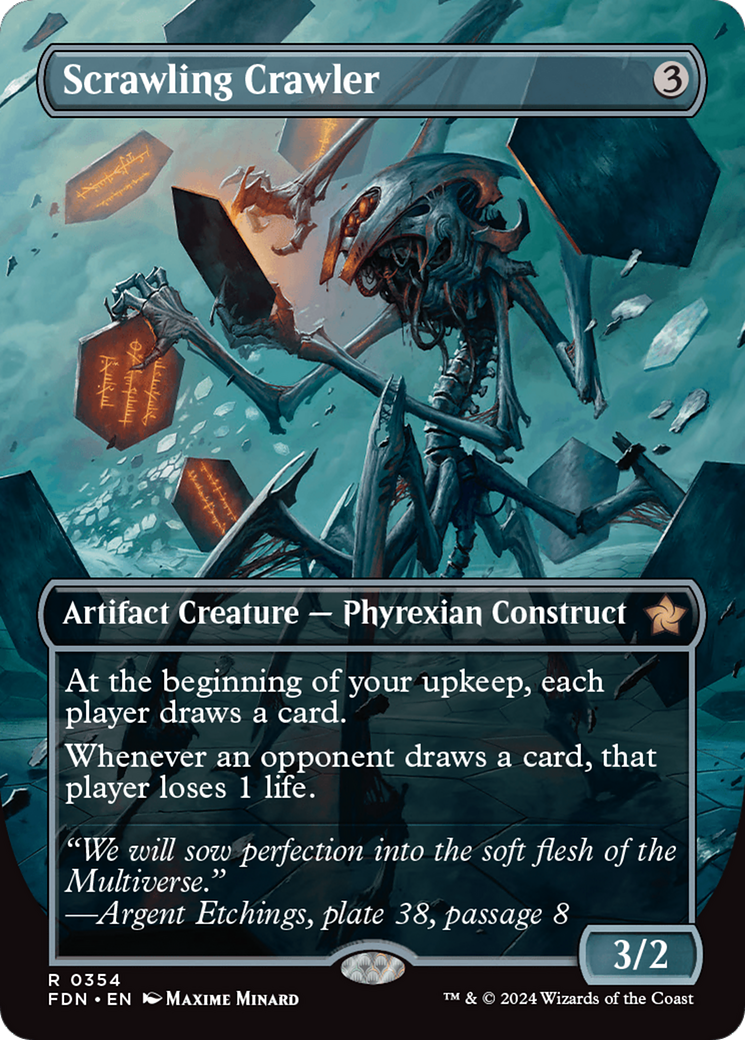 Scrawling Crawler (FDN-354) - Foundations (Borderless) - Premium MTG Single from Wizards of the Coast - Just $5.11! Shop now at Game Crave Tournament Store