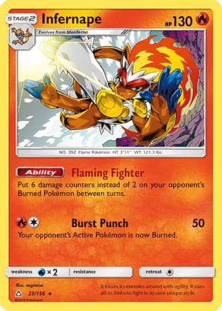 Infernape 23/156 - Ultra Prism Holofoil