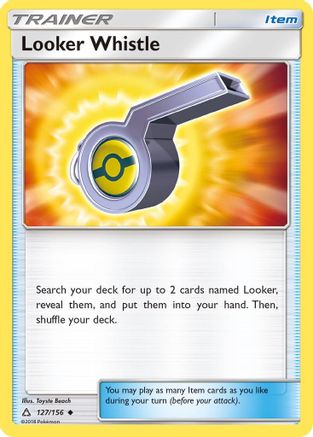 Looker Whistle 127/156 - Ultra Prism Reverse Holofoil