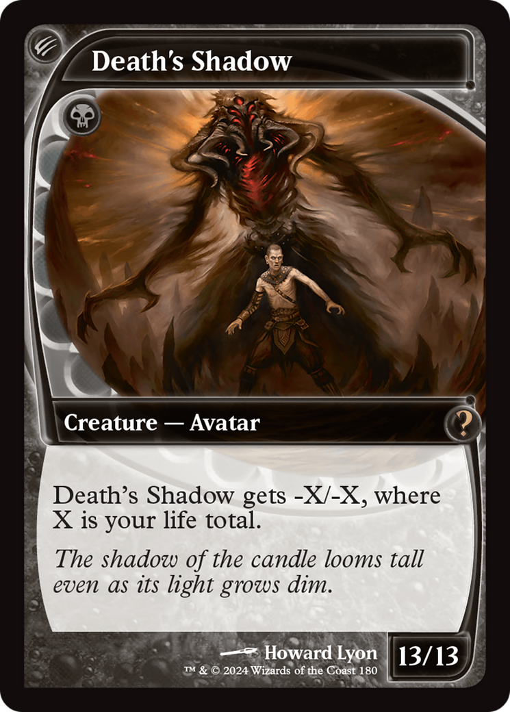 Death's Shadow (MB2-180) - Mystery Booster 2 - Premium MTG Single from Wizards of the Coast - Just $0.66! Shop now at Game Crave Tournament Store