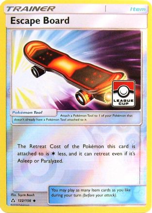 Escape Board - 122/156 (League Cup) 122 - League & Championship Cards Reverse Holofoil