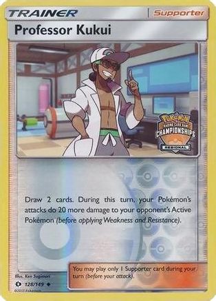 Professor Kukui - 128/149 (Regional Championships) 128 - League & Championship Cards Reverse Holofoil
