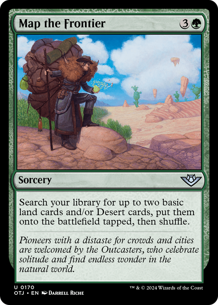 Map the Frontier (OTJ-170) - Outlaws of Thunder Junction Foil - Premium MTG Single from Wizards of the Coast - Just $0.25! Shop now at Game Crave Tournament Store