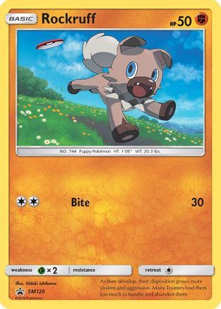 Rockruff SM120/248 - SM Black Star Promos Holofoil