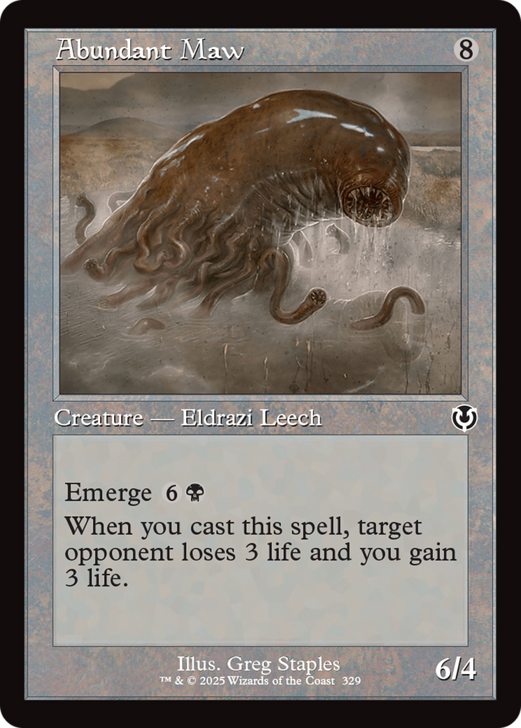 Abundant Maw (Retro Frame) (-329) - Innistrad Remastered Foil - Premium MTG Single from Wizards of the Coast - Just $0.26! Shop now at Game Crave Tournament Store