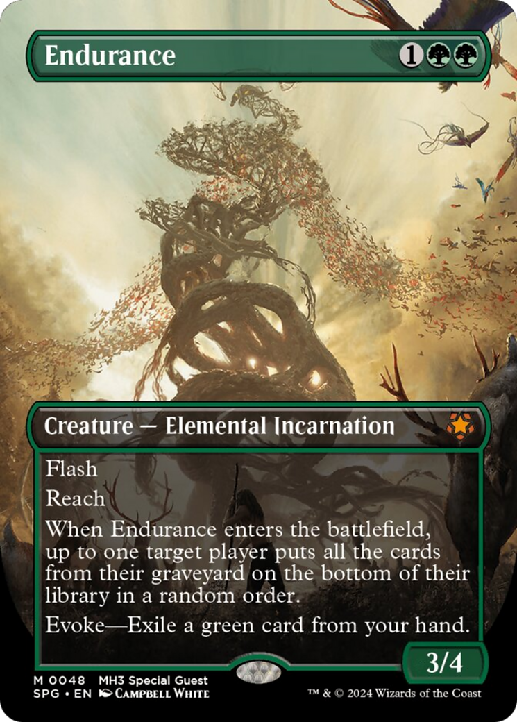 Endurance (SPG-048) - Special Guests (Borderless) - Premium MTG Single from Wizards of the Coast - Just $9.26! Shop now at Game Crave Tournament Store