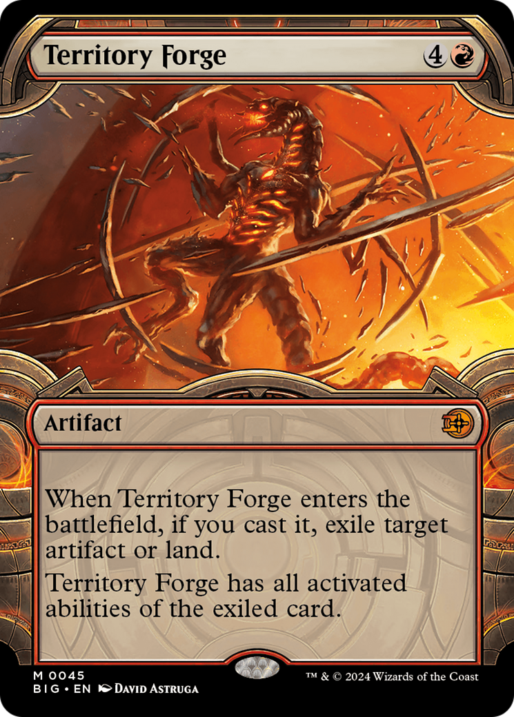Territory Forge (BIG-045) - The Big Score: (Showcase) (Borderless) Foil - Premium MTG Single from Wizards of the Coast - Just $1.53! Shop now at Game Crave Tournament Store