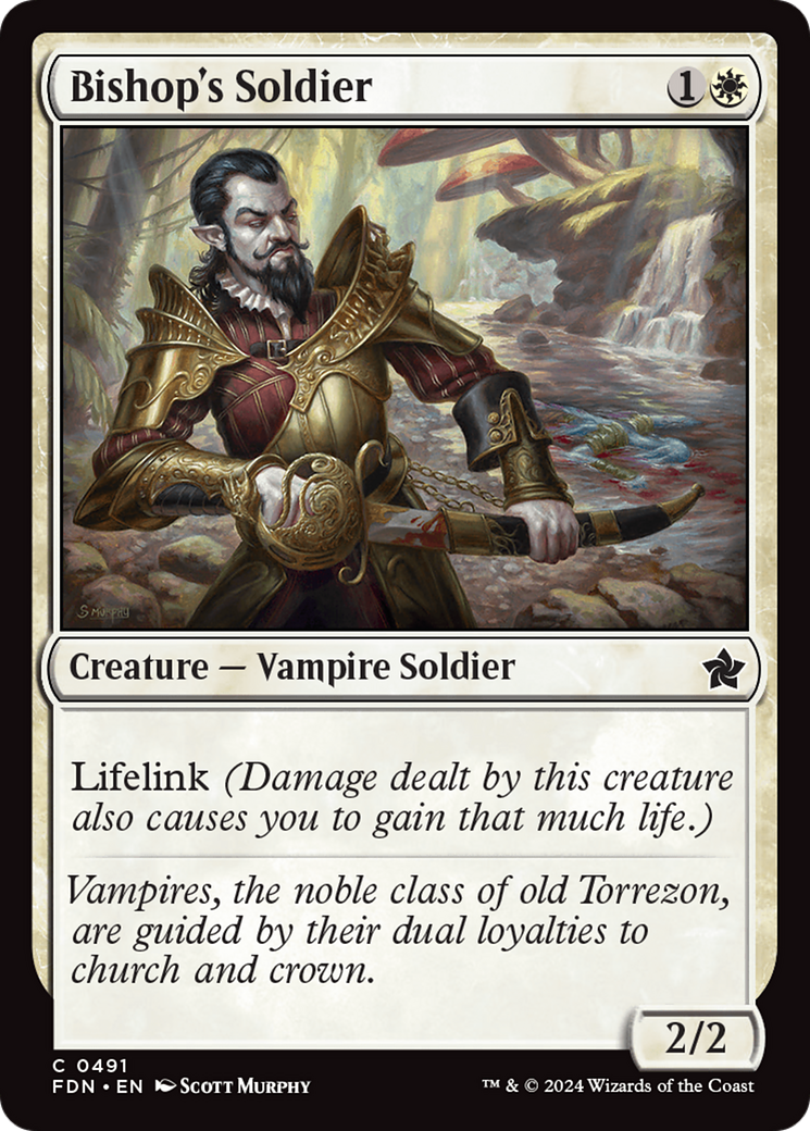 Bishop's Soldier (FDN-491) - Foundations - Premium MTG Single from Wizards of the Coast - Just $0.25! Shop now at Game Crave Tournament Store
