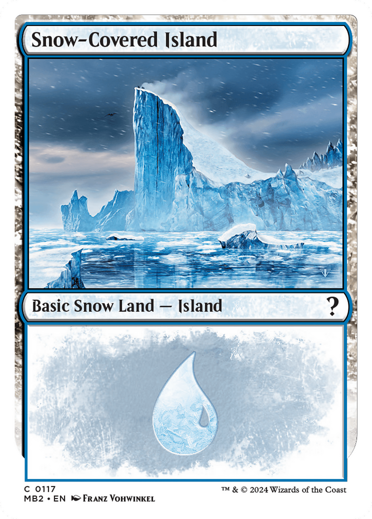 Snow-Covered Island (MB2-117) - Mystery Booster 2: (snow) - Premium MTG Single from Wizards of the Coast - Just $3! Shop now at Game Crave Tournament Store
