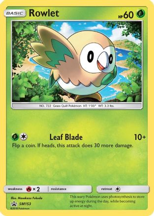 Rowlet SM153/248 - SM Black Star Promos Holofoil