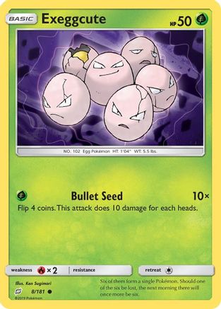 Exeggcute 8/181 - Team Up Reverse Holofoil
