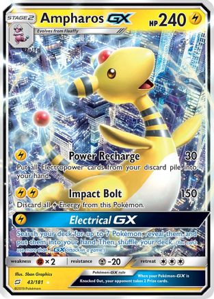 Ampharos-GX 43/181 - Team Up Holofoil
