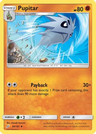 Pupitar 80/181 - Team Up Reverse Holofoil
