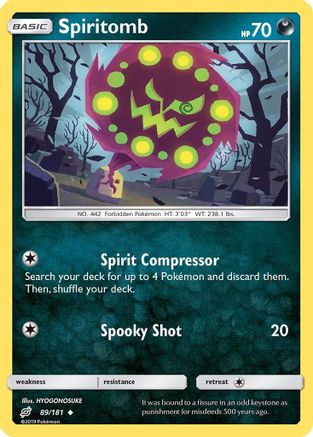 Spiritomb 89/181 - Team Up Reverse Holofoil