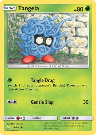 Tangela 16/214 - Unbroken Bonds Reverse Holofoil