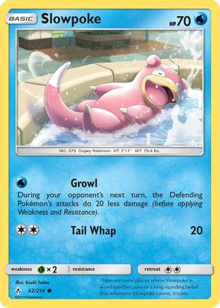 Slowpoke 42/214 - Unbroken Bonds Reverse Holofoil