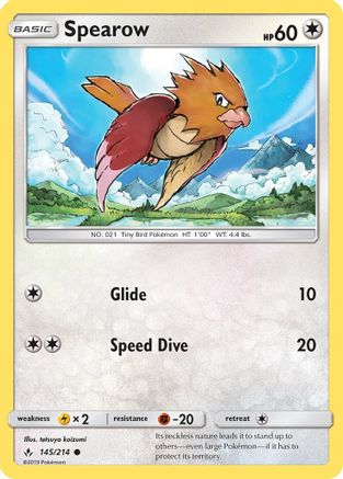 Spearow 145/214 - Unbroken Bonds