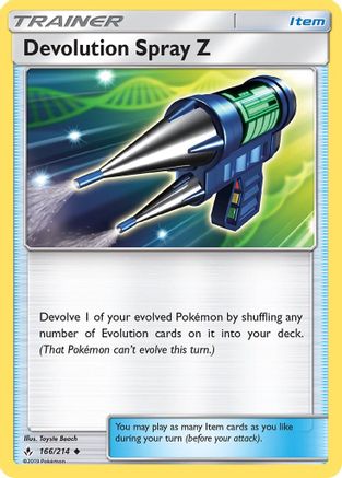 Devolution Spray Z 166/214 - Unbroken Bonds Reverse Holofoil