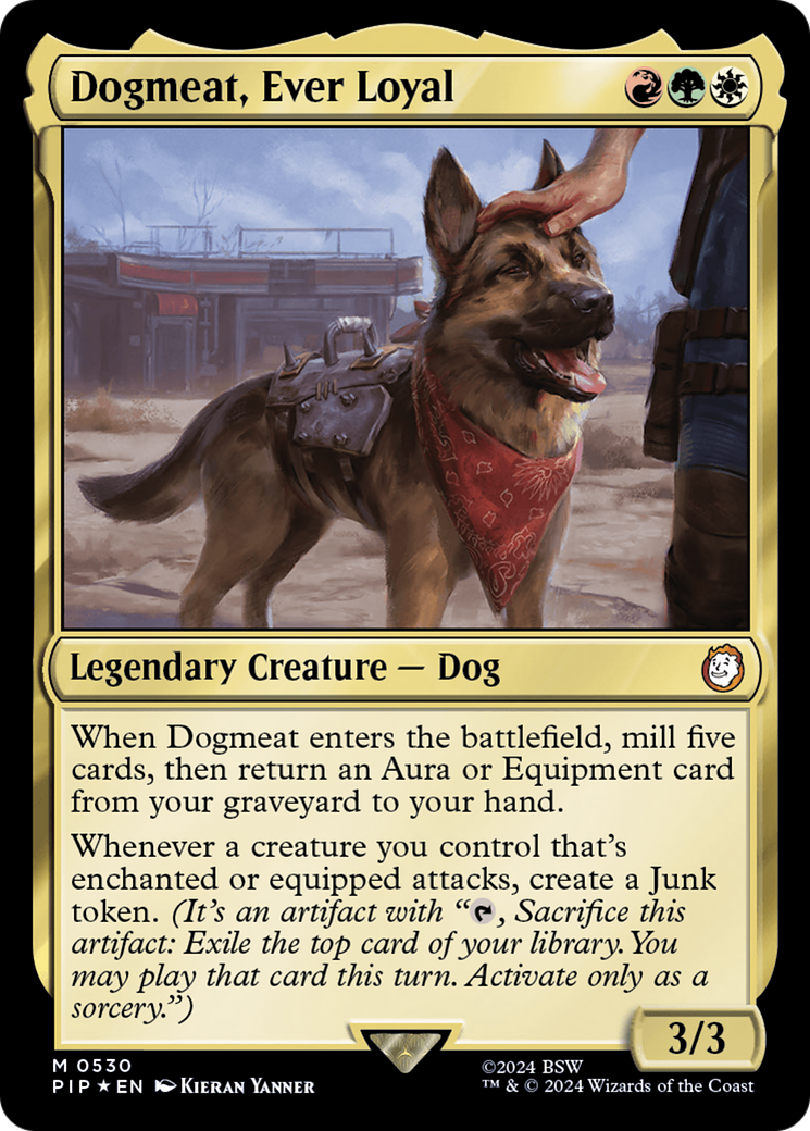 Dogmeat, Ever Loyal (PIP-530) - Fallout - Premium MTG Single from Wizards of the Coast - Just $14.53! Shop now at Game Crave Tournament Store