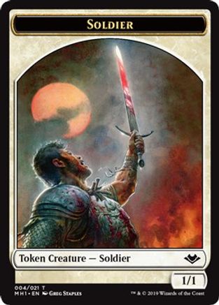 Soldier // Spider Double-Sided Token (MH1-4 // 14) - Modern Horizons