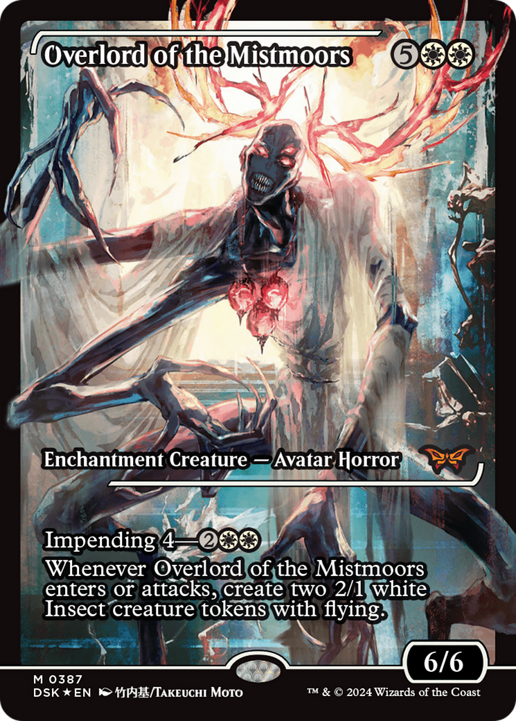 Overlord of the Mistmoors (DSK-387) - Duskmourn: House of Horror: (Showcase) Foil - Premium MTG Single from Wizards of the Coast - Just $24.40! Shop now at Game Crave Tournament Store