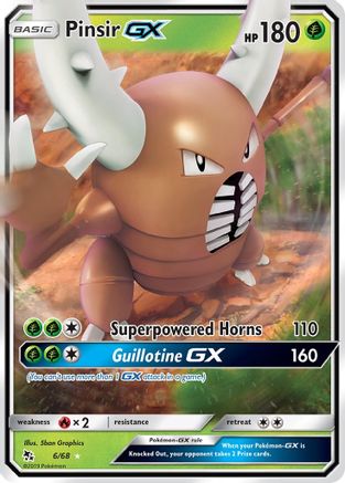 Pinsir-GX 6/68 - Hidden Fates Holofoil