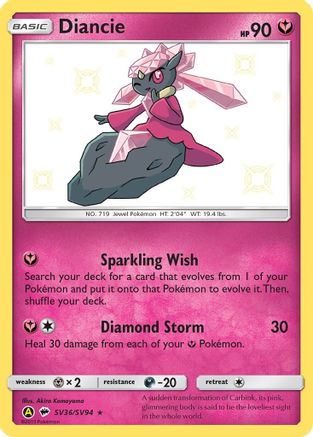 Diancie SV36/94 - Shiny Vault Holofoil