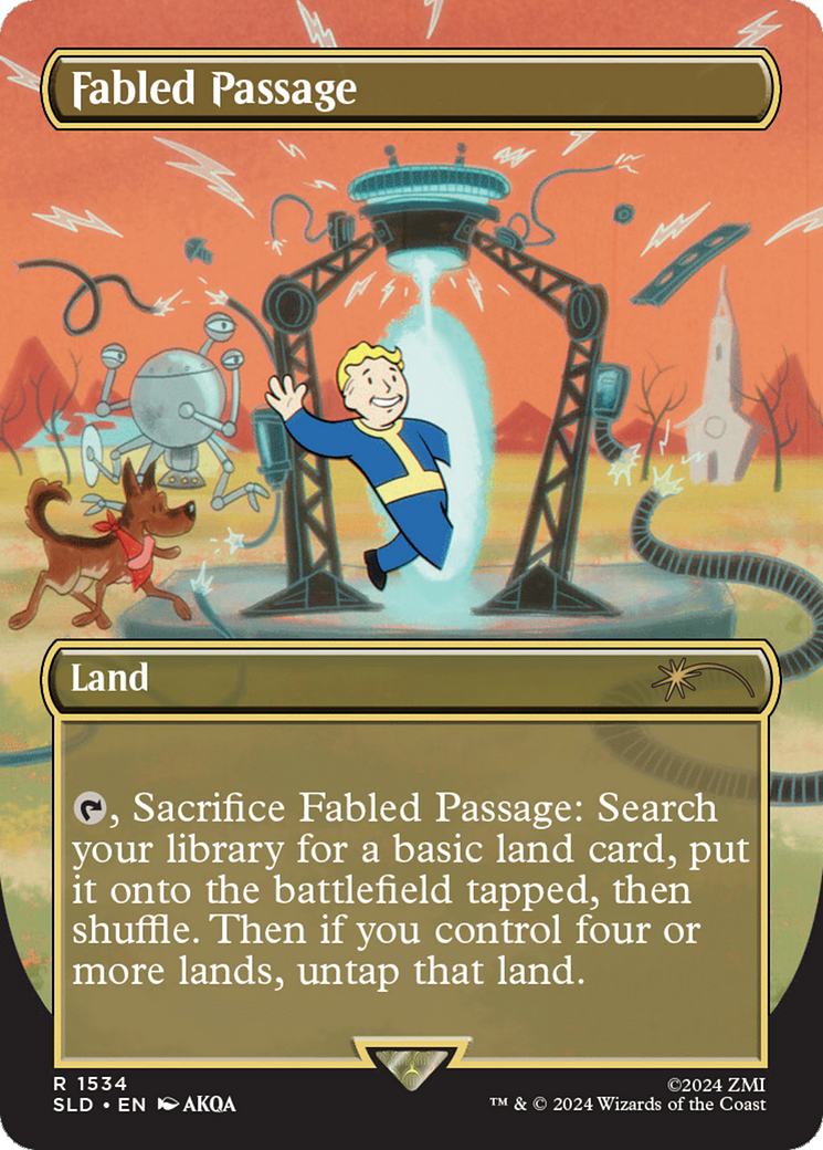 Fabled Passage (SLD-1534) - Secret Lair Drop (Borderless) - Premium MTG Single from Wizards of the Coast - Just $6.03! Shop now at Game Crave Tournament Store