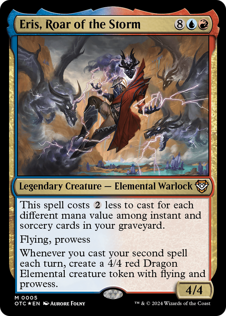 Eris, Roar of the Storm (OTC-005) - Outlaws of Thunder Junction Commander Foil - Premium MTG Single from Wizards of the Coast - Just $0.66! Shop now at Game Crave Tournament Store