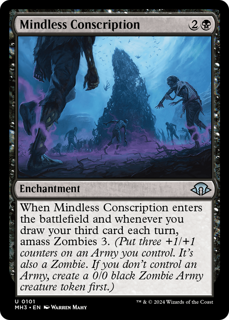 Mindless Conscription (MH3-101) - Modern Horizons 3 - Premium MTG Single from Wizards of the Coast - Just $0.25! Shop now at Game Crave Tournament Store